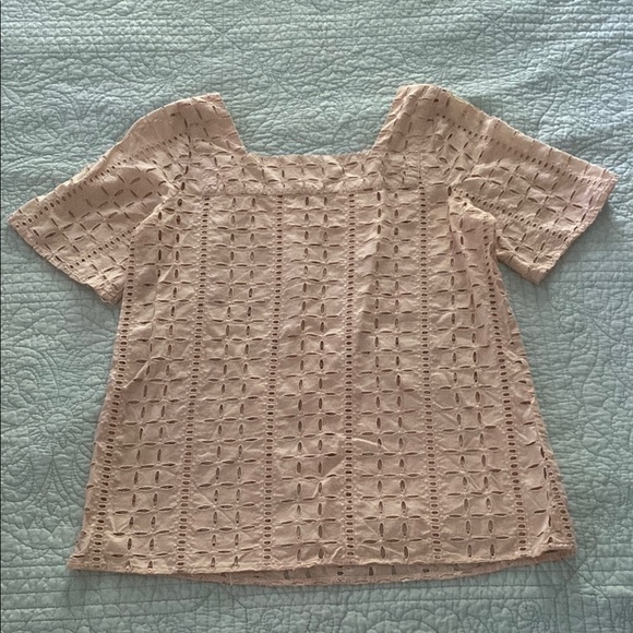 LOFT Tan Embellished Blouse - Picture 3 of 3